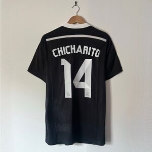 Real Madrid 14/15 UCL  Chicharito #14  Jersey  Black Dragon Size Medium